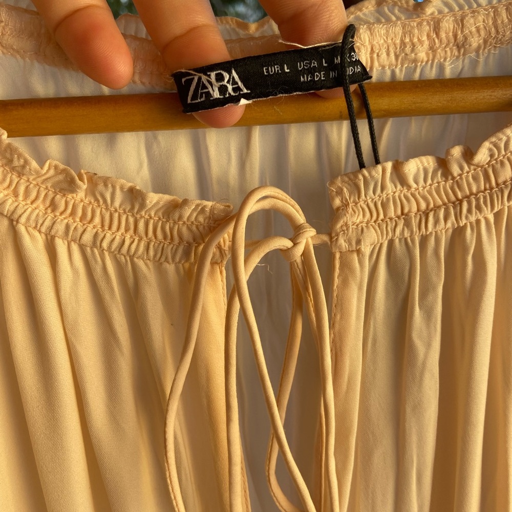 ZARA Pleated Voluminous Dress. Size - L - Picture 11 of 11